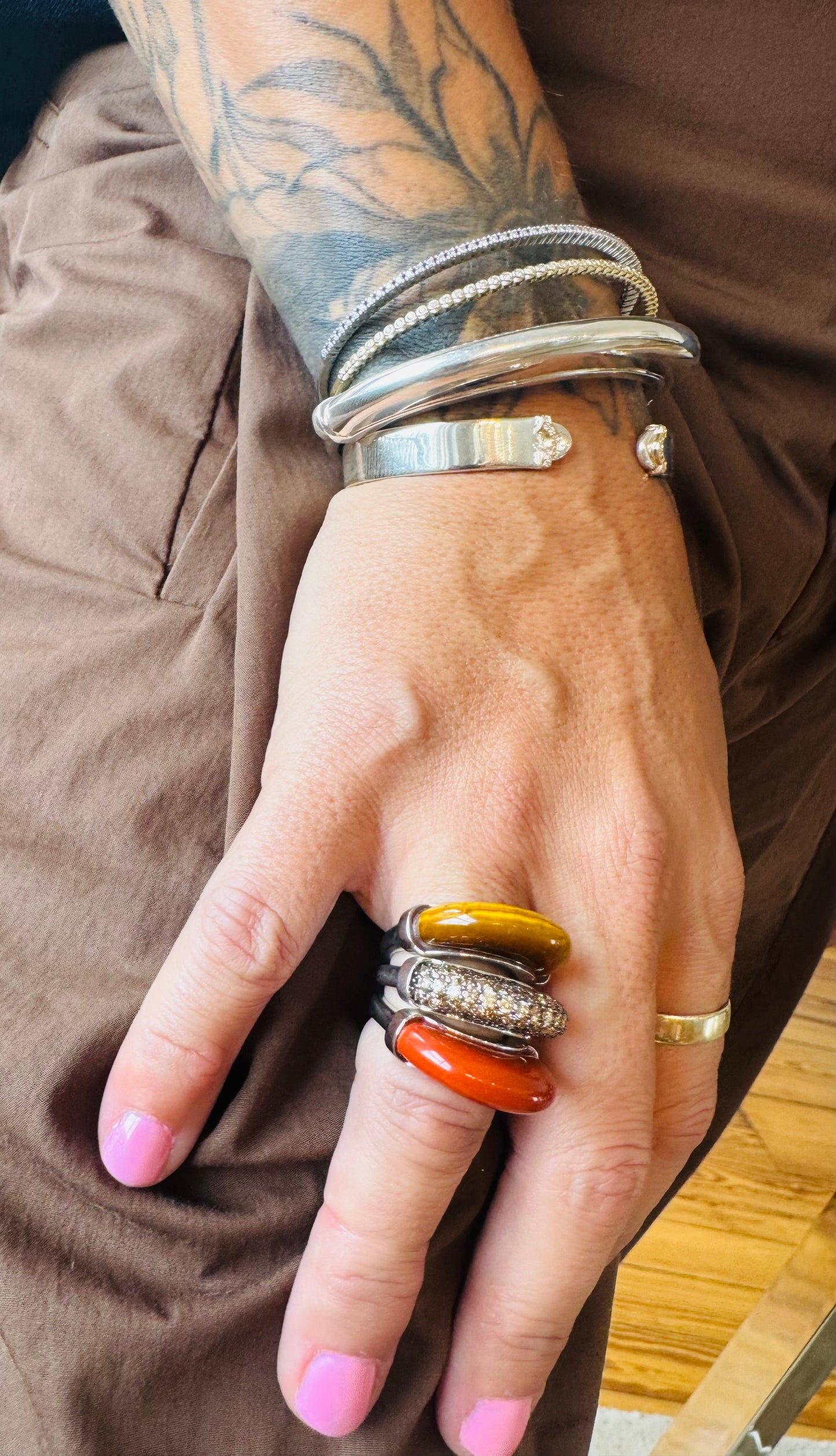 Luna Jasper & Silver Ring