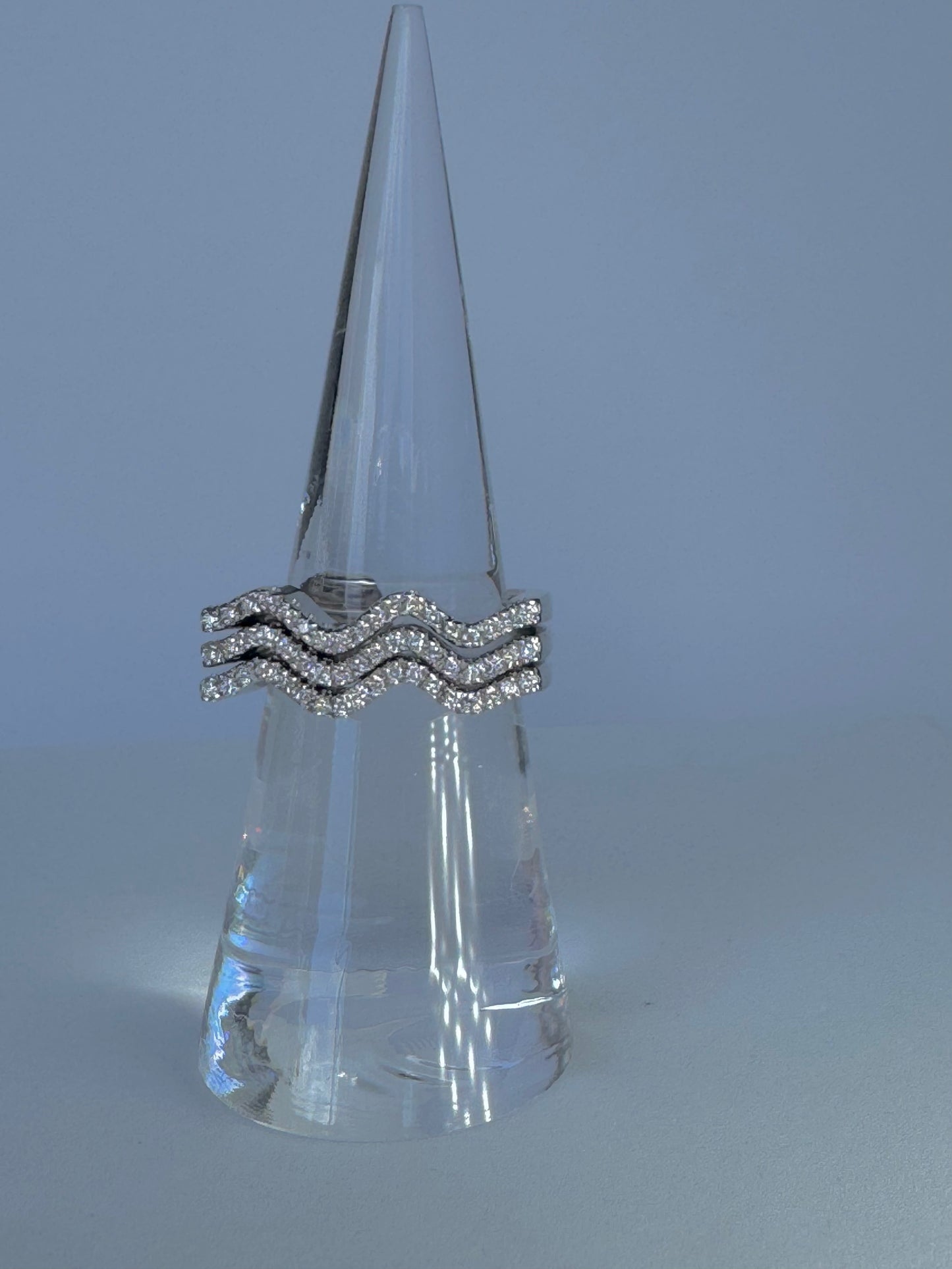 Diamond Waves Ring