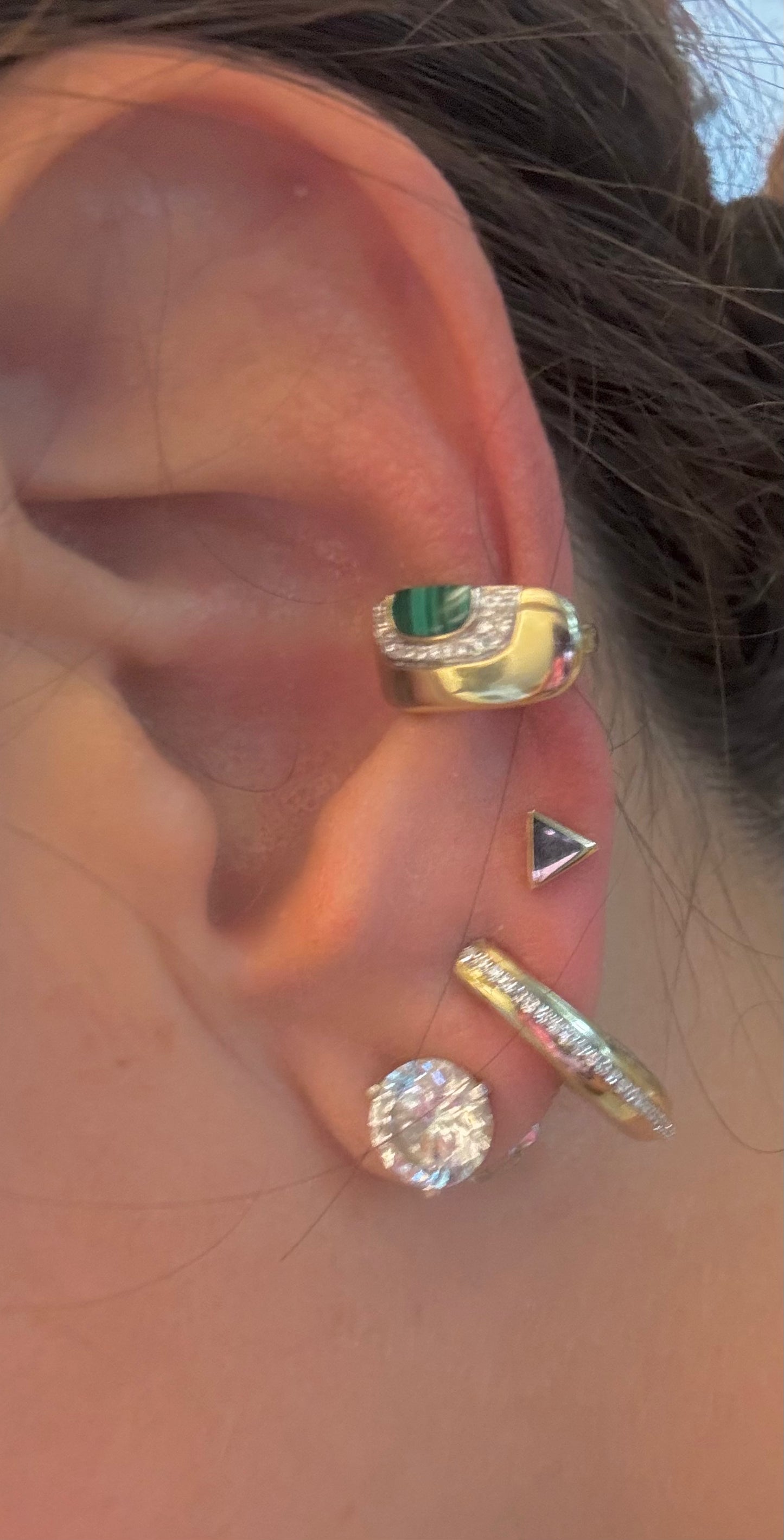 Teeny Triangle Stud Earrings