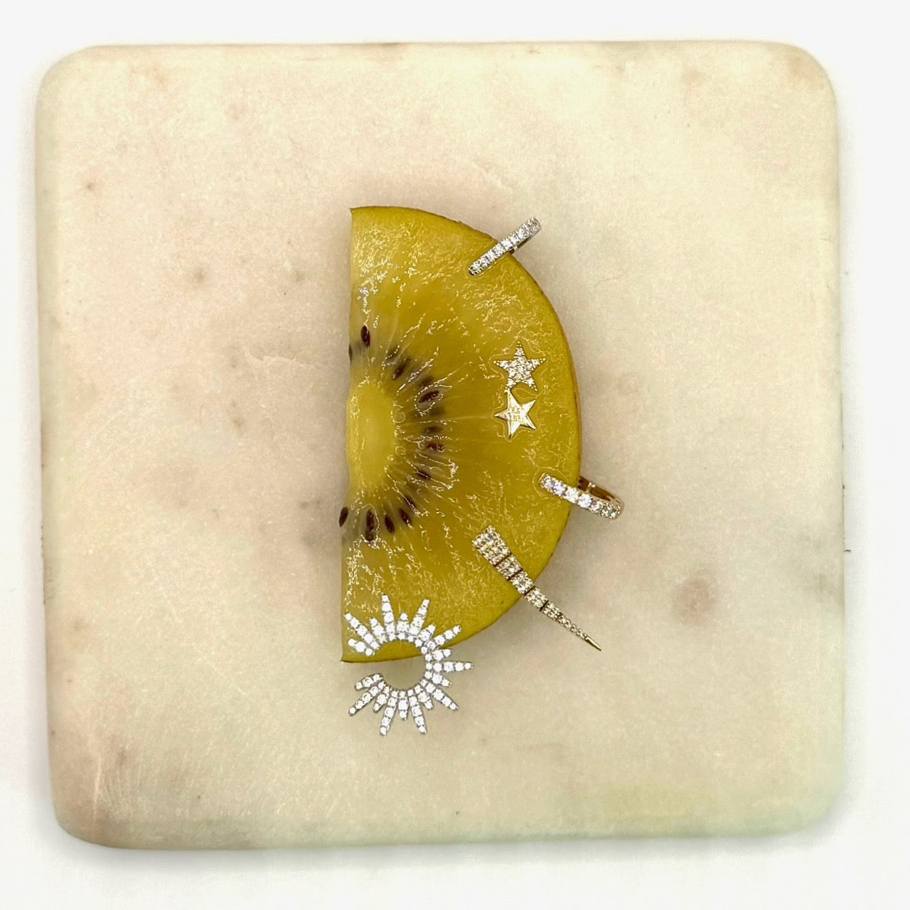 Mini Yellow Gold Huggie Earrings