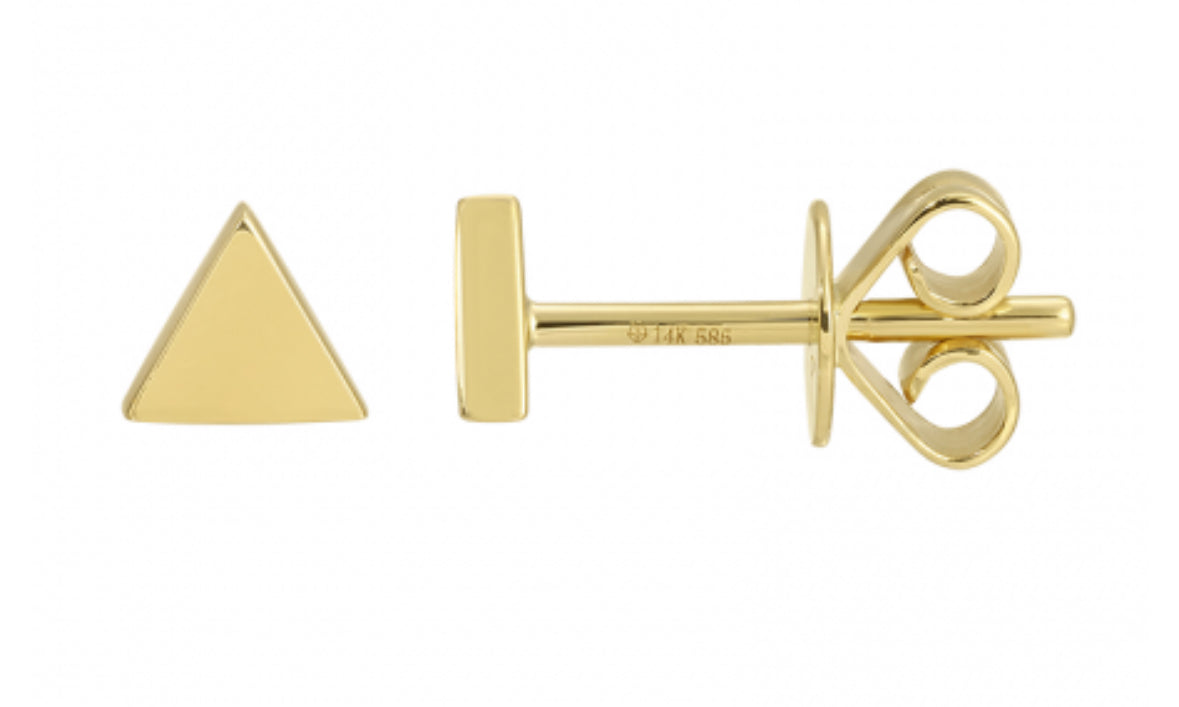 Teeny Triangle Stud Earrings