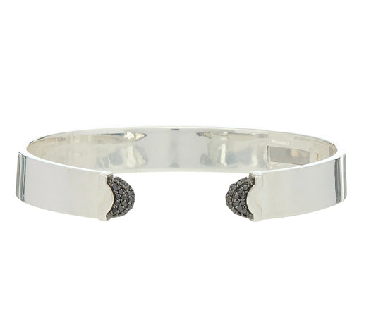 Doppia Luna Black Diamond Cuff Small