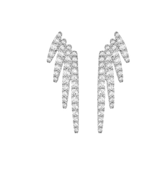 Fan Diamond Earrings