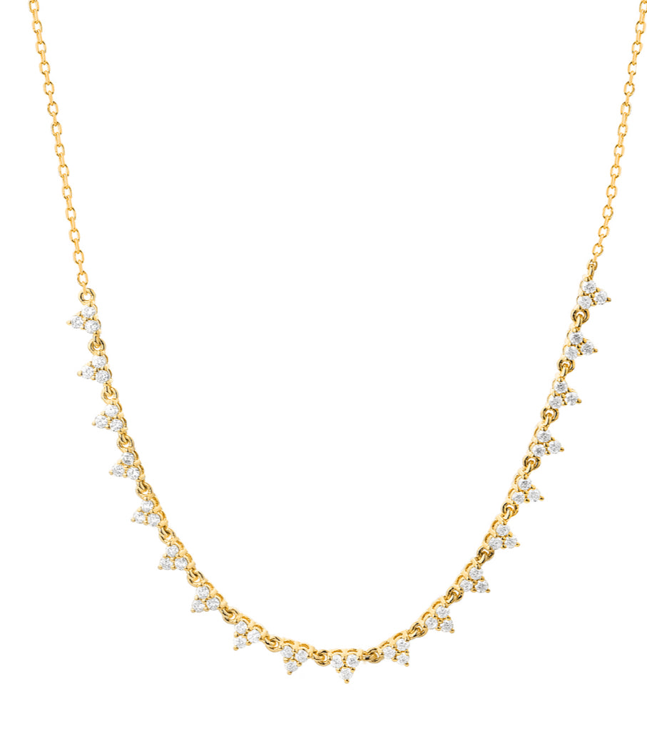 Diamond Cluster Necklace