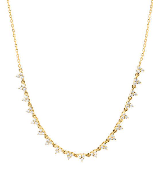 Diamond Cluster Necklace