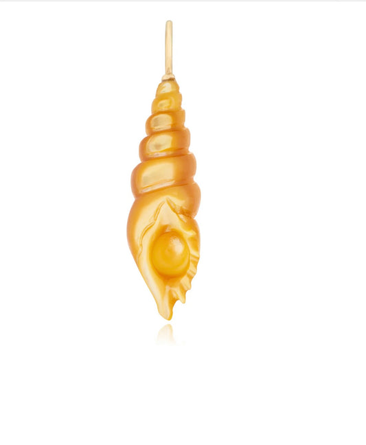 Golden Mother of Pearl Pendant