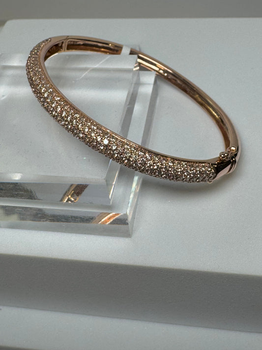 Rose Gold Diamond Bangle