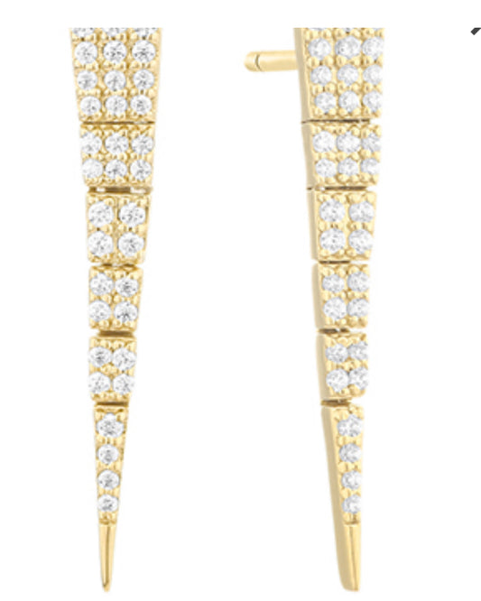 Spanish Spike Diamond Earrings