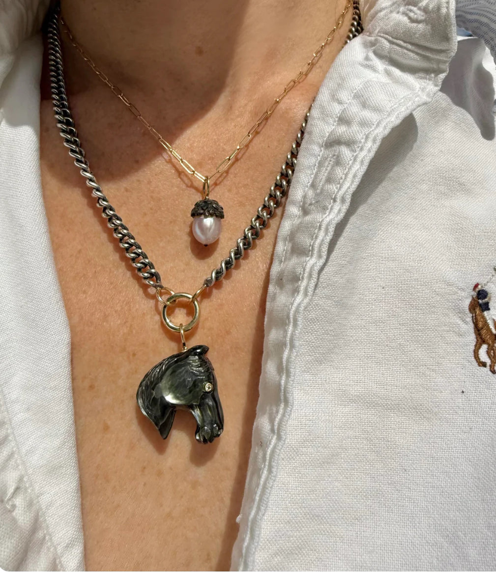 Black Beauty Necklace Charm