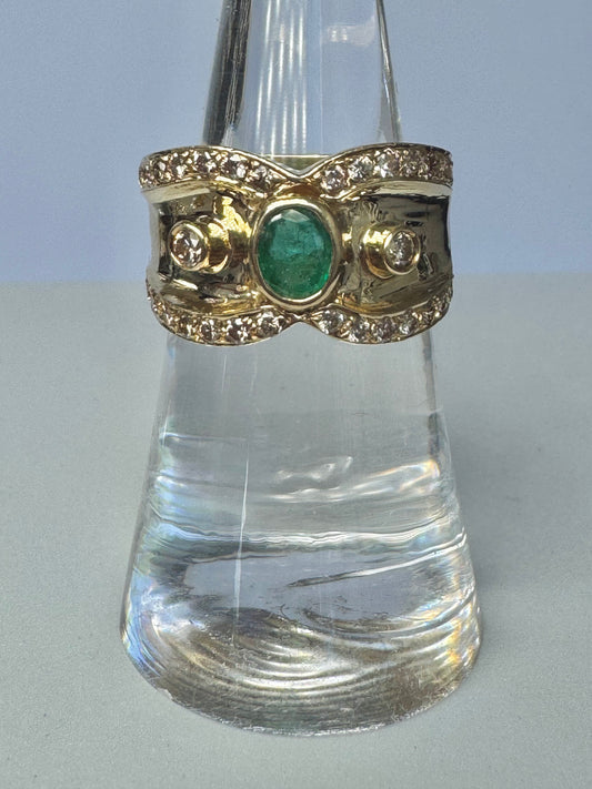 Emerald & Diamond Cigar Band