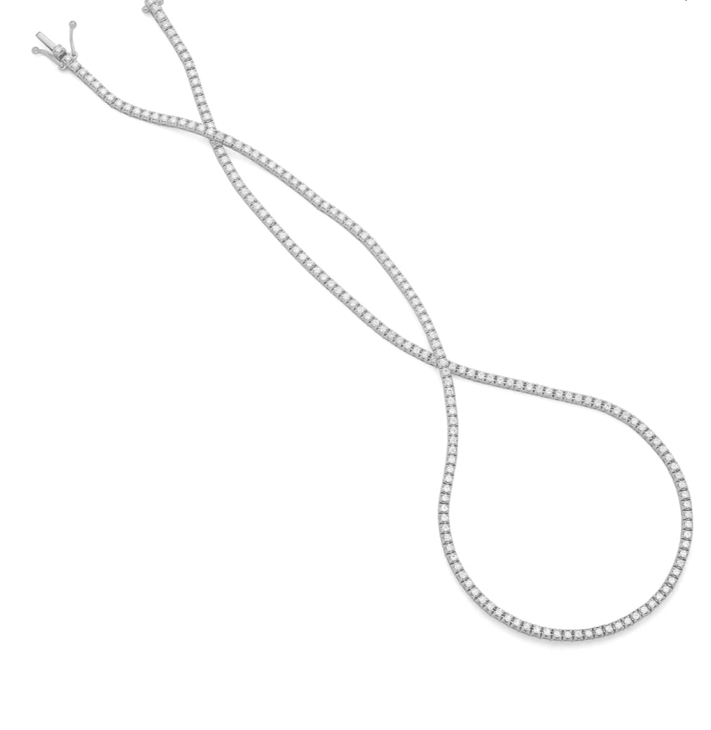 Tennis Choker White Gold 2.15cts